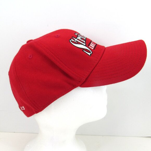 Strike King Lure Company Emb Logo Men's Red A-Flex ProFlex Stretch Cap Hat - Picture 4 of 10